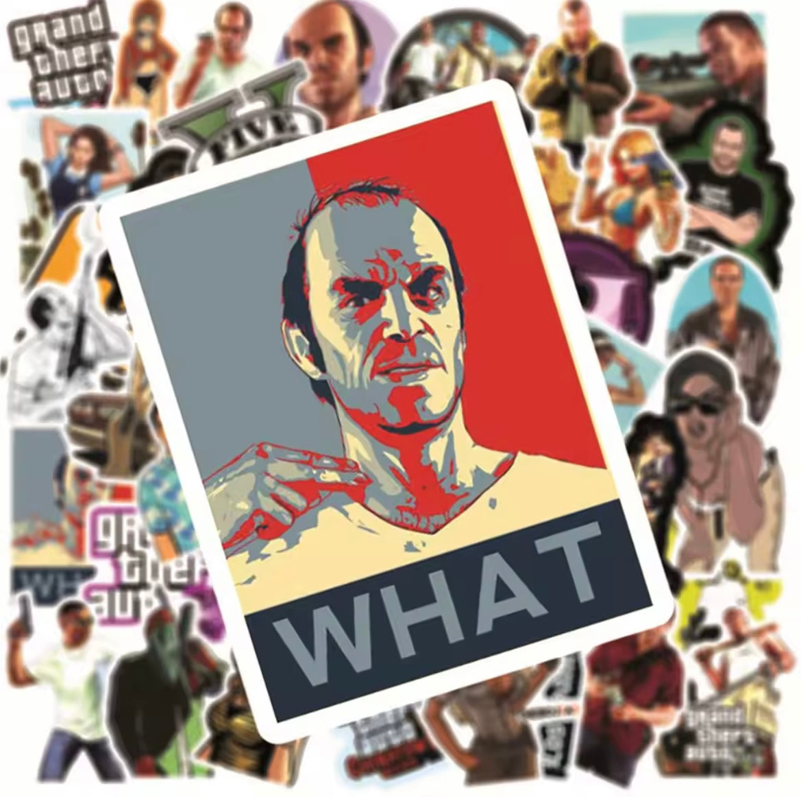 GTA V 50 PIECE STICKER/DECAL KIT