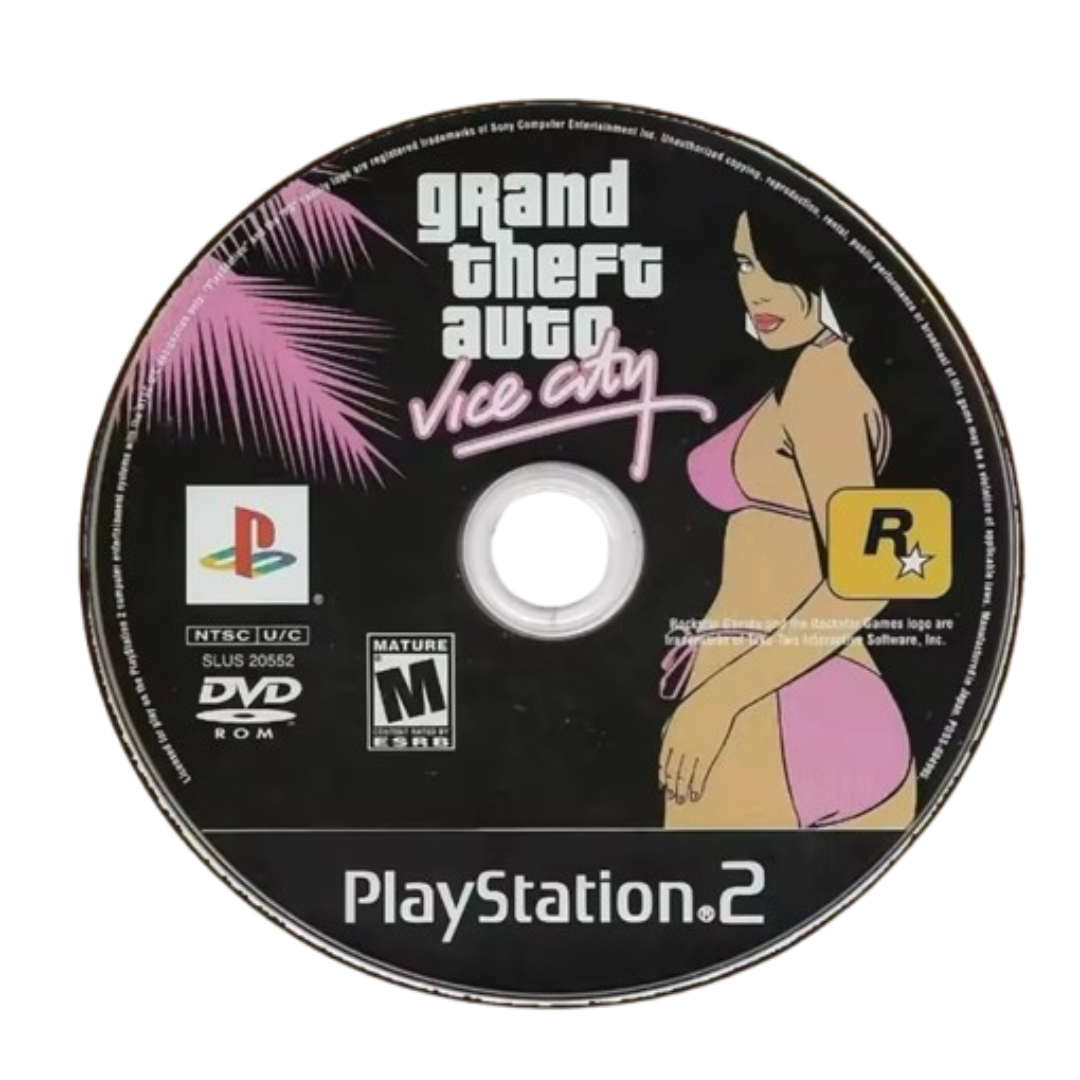 PLAYSTATION 2 GTA VICE CITY DISC RUG