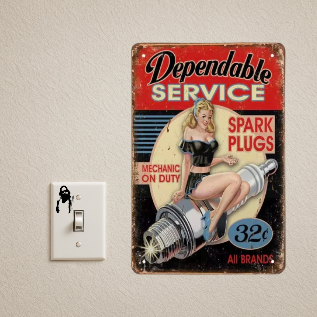 SPARK PLUG TIN SIGN