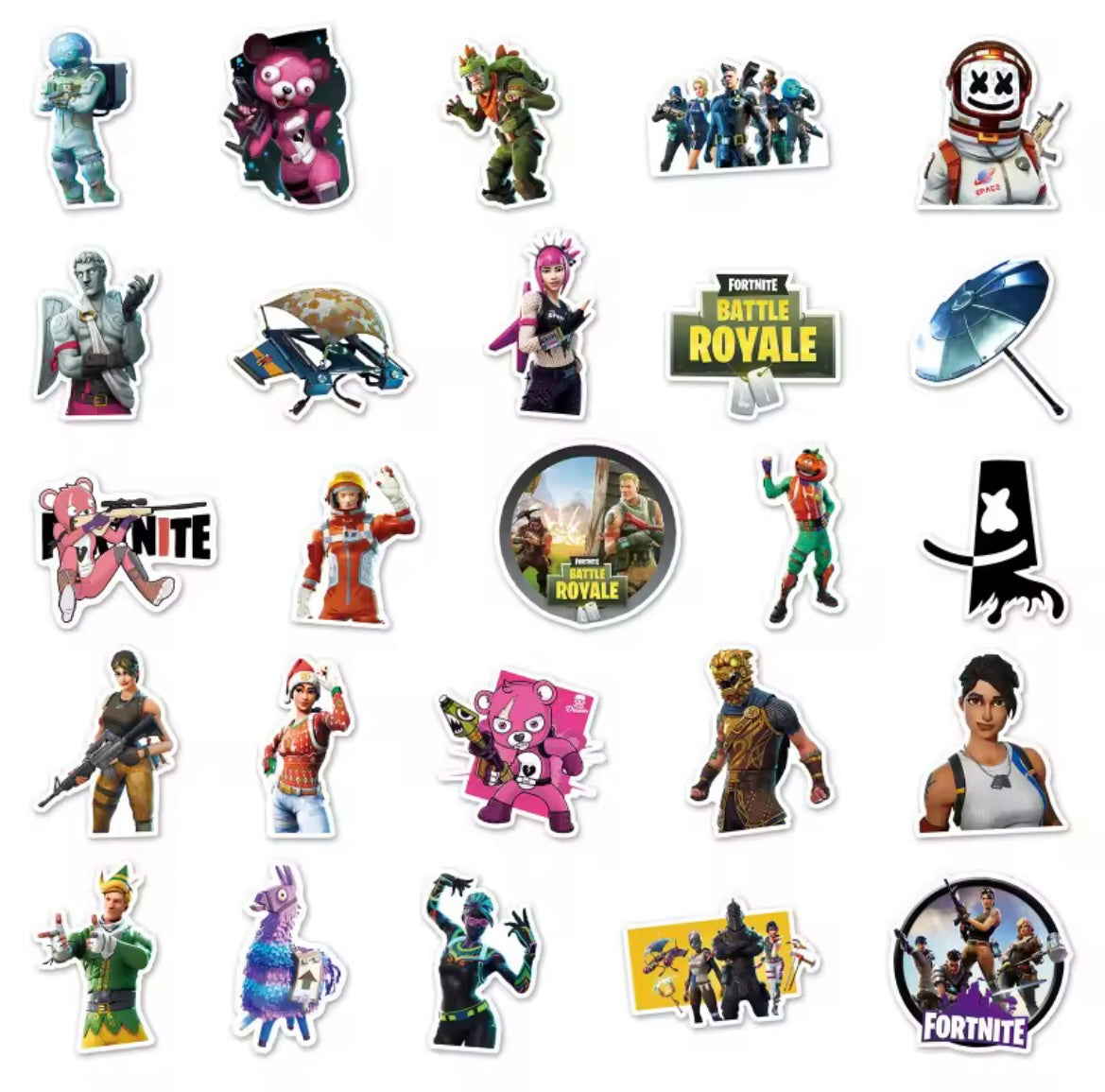 FORTNITE STICKERS/DECALS 50 PIECE