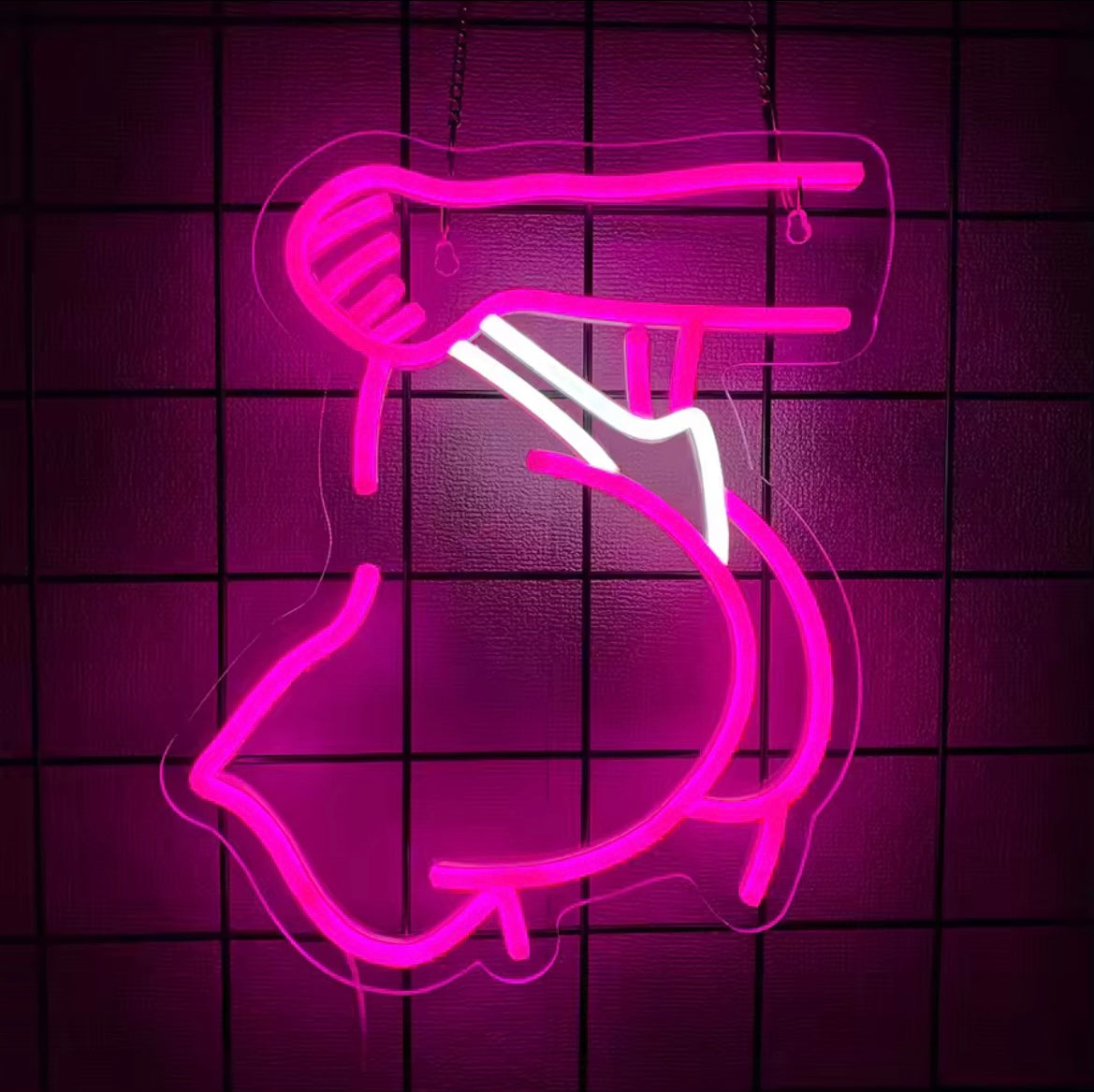 HOT LADY BOOTY LED SIGN
