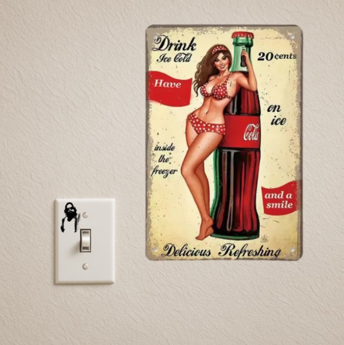 VINTAGE COCA COLA TIN SIGN (20X30CM)