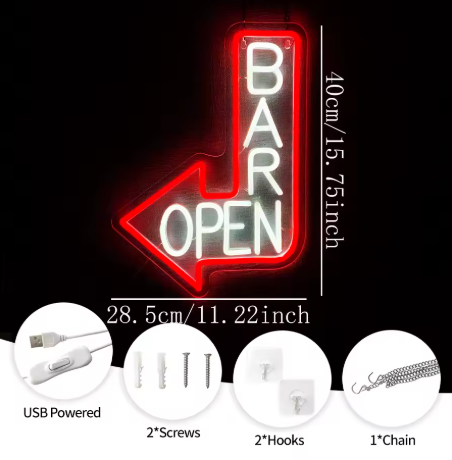BAR OPEN LED SIGN