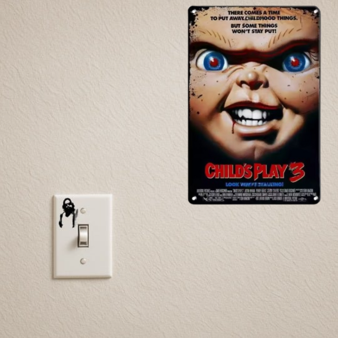 CHILDS PLAY 3 TIN SIGN (20X30 CM)