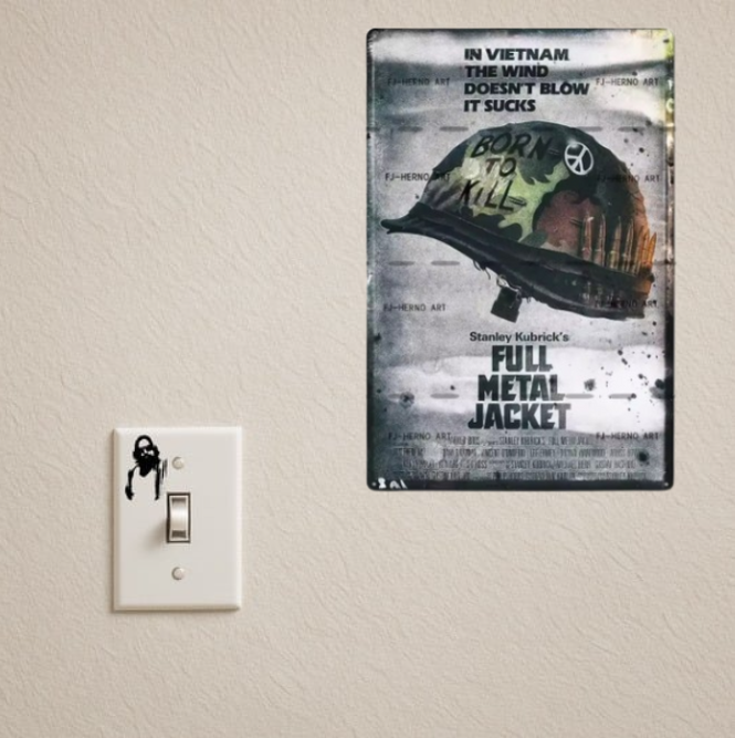 FULL METAL JACKET TIN SIGN (20X30 CM)