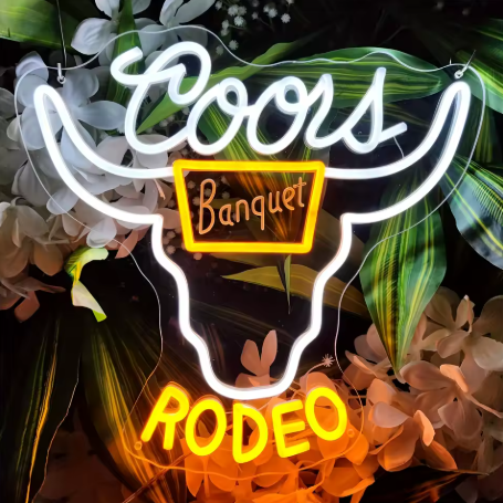 COORS BANQUET RODEO LED SIGN