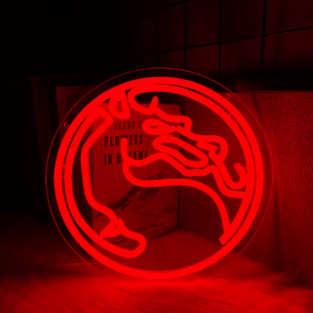 MORTAL KOMBAT DRAGON LED SIGN