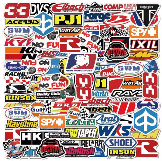 DIRT BIKE STICKERS/DECALS 50 PIECE KIT