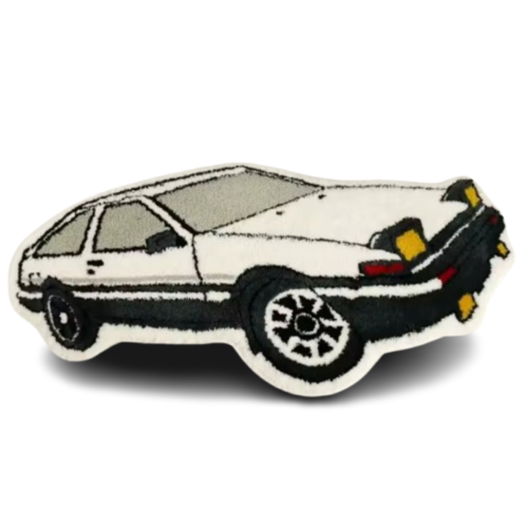 INITIAL D WHITE CAR RUG