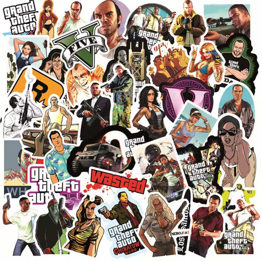 GTA V 50 PIECE STICKER/DECAL KIT