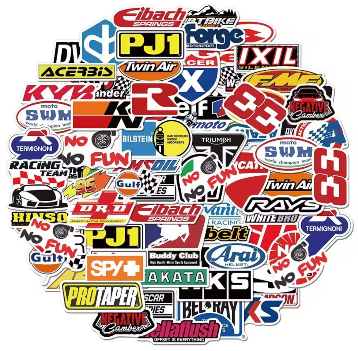 DIRT BIKE STICKERS/DECALS 50 PIECE KIT