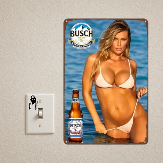 BUSH BEER TIN SIGN