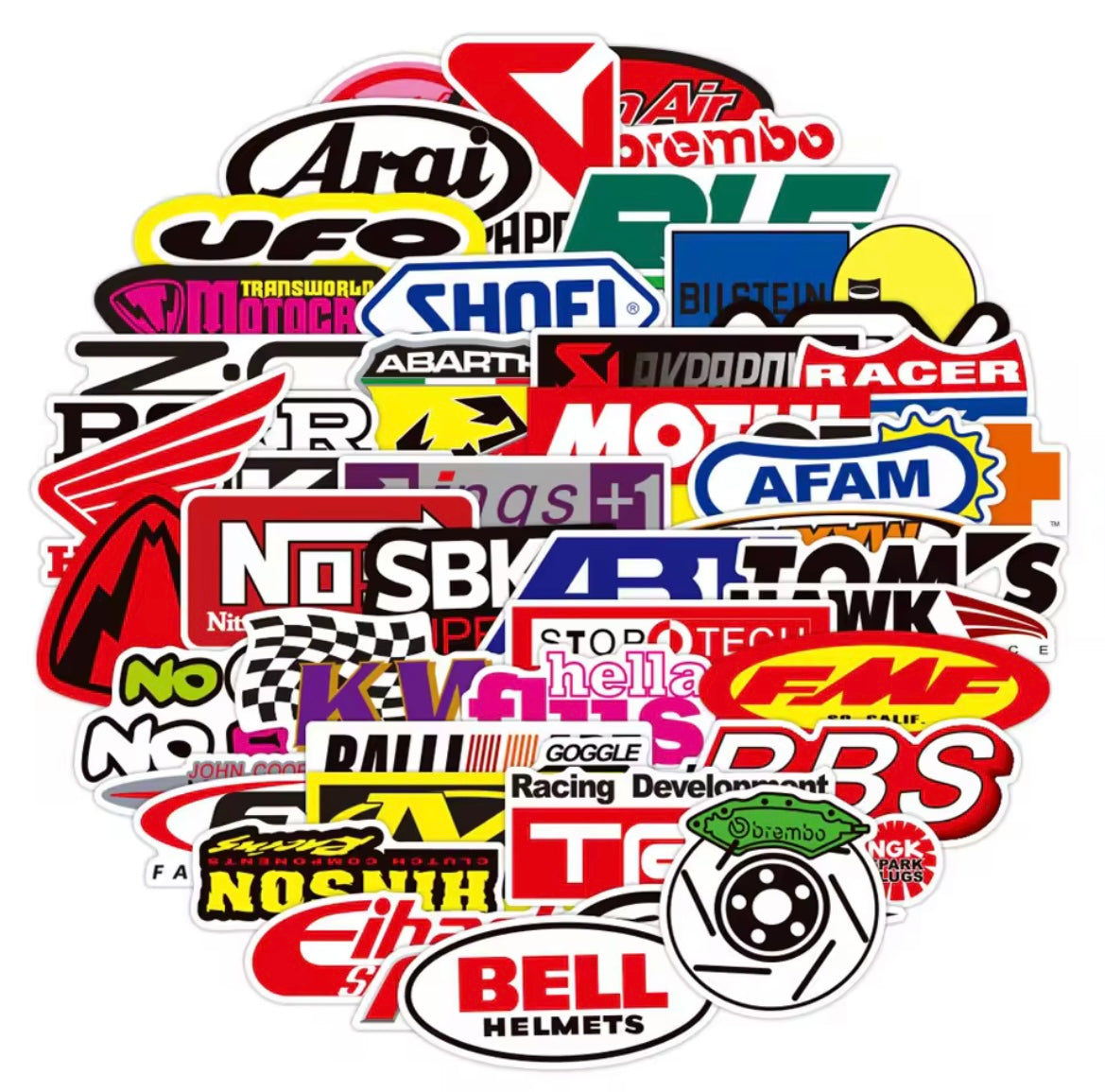 DIRT BIKE STICKERS/DECALS 50 PIECE KIT