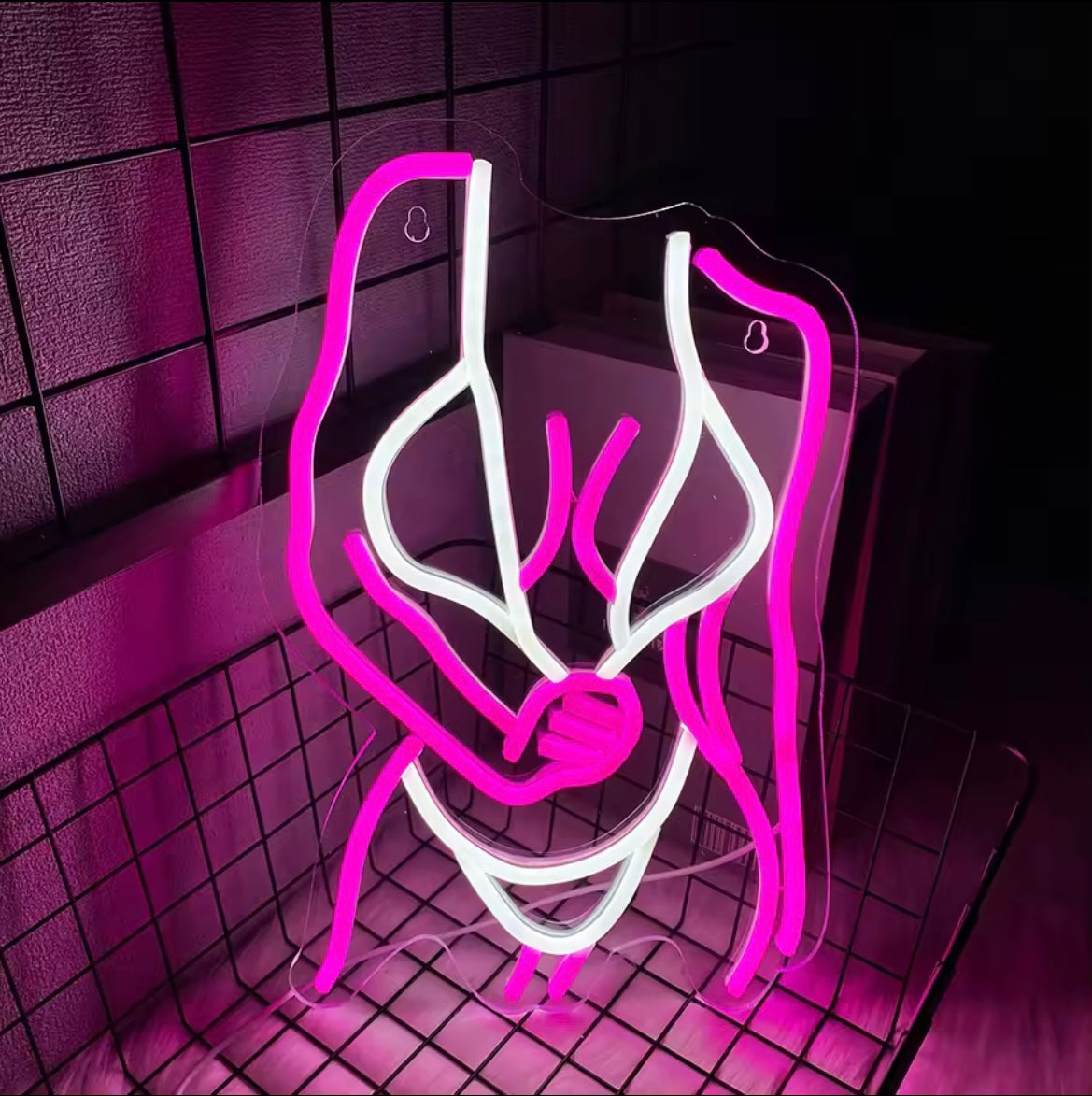HOT LADY LED SIGN