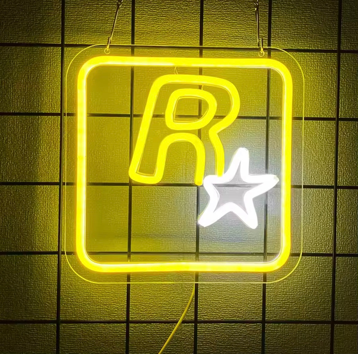 ROCKSTAR GAMES LED SIGN