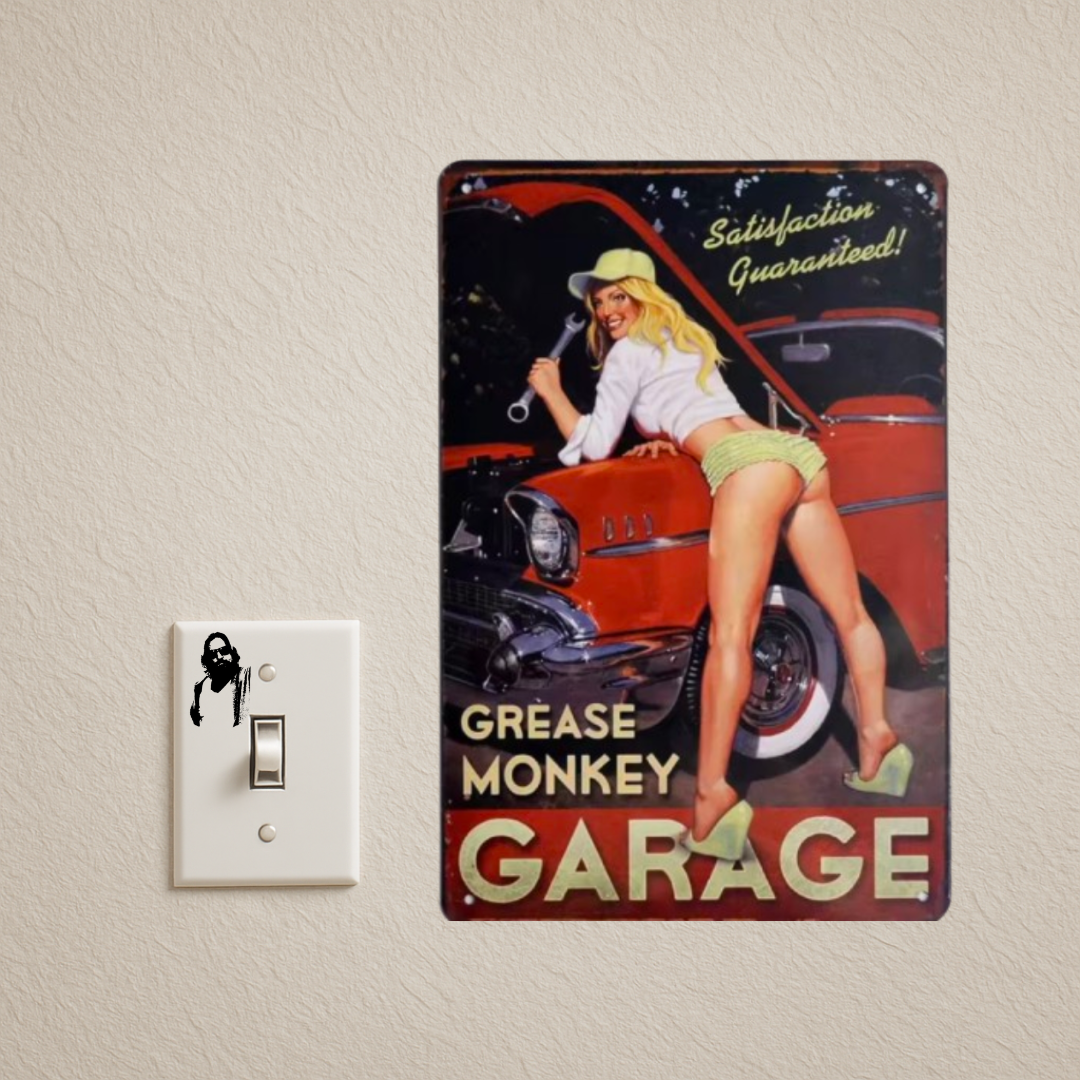 GREASE MONKEY TIN SIGN