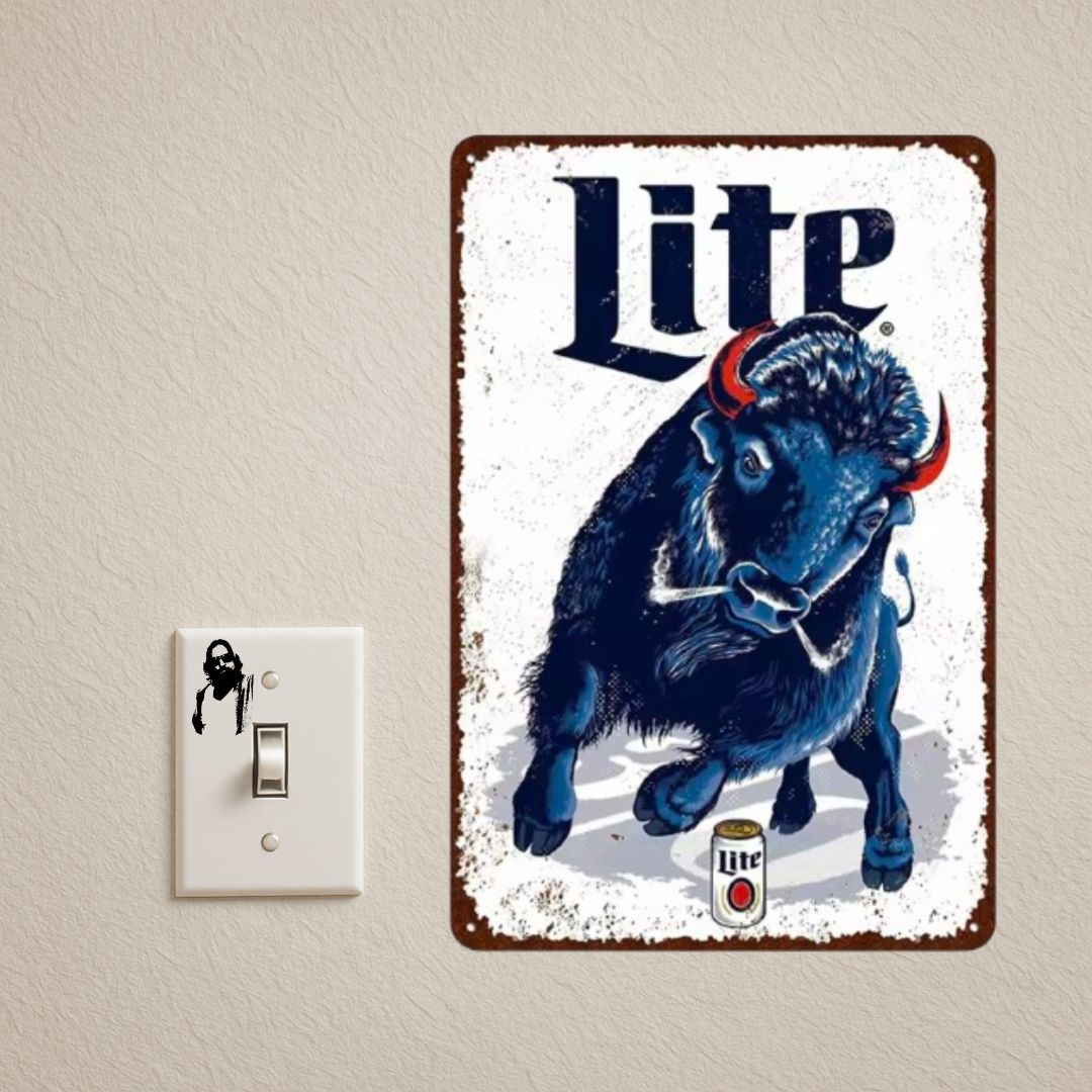 MILLER LITE TIN SIGN