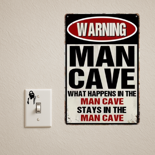 MAN CAVE TIN SIGN