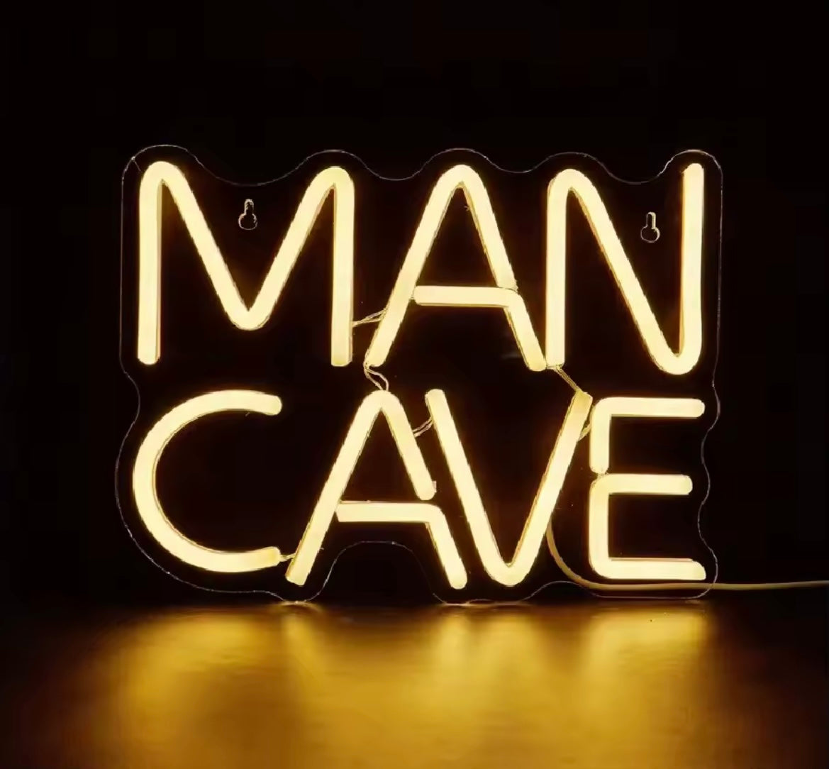 MAN CAVE LED SIGN
