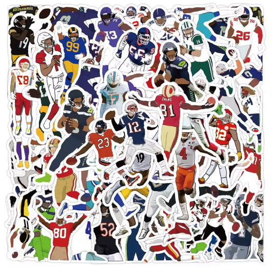 NFL STICKERS/DECALS 50 PIECE