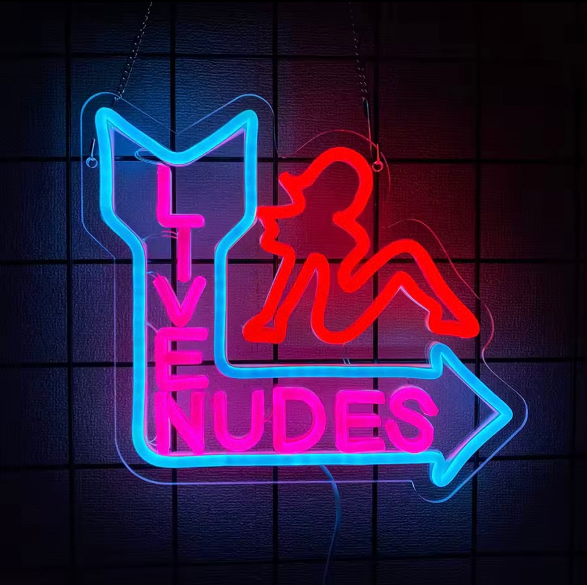LIVE NUDES LED SIGN