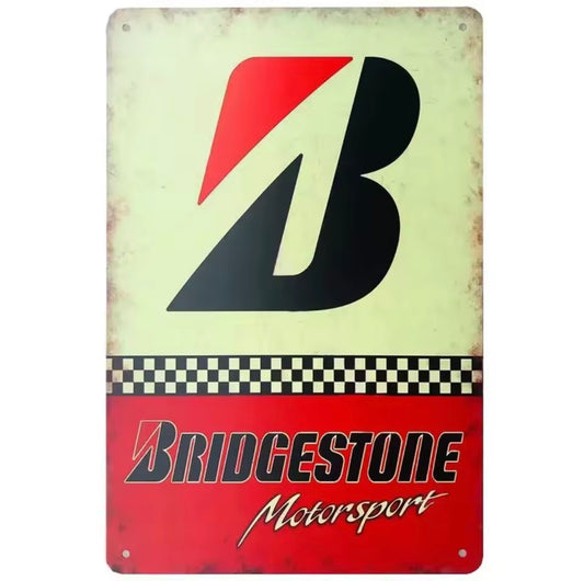 BRIDGESTONE RACING TIRES TIM SIGN