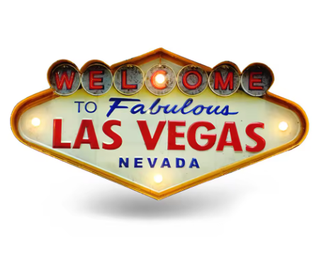 WELCOME TO LAS VEGAS LED SIGN