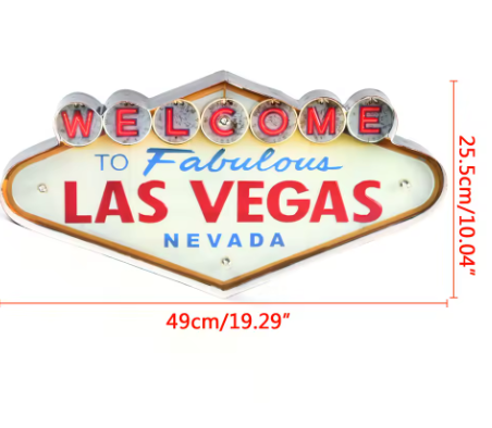 WELCOME TO LAS VEGAS LED SIGN
