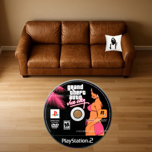 PLAYSTATION 2 GTA VICE CITY DISC RUG/CARPET (40x40)