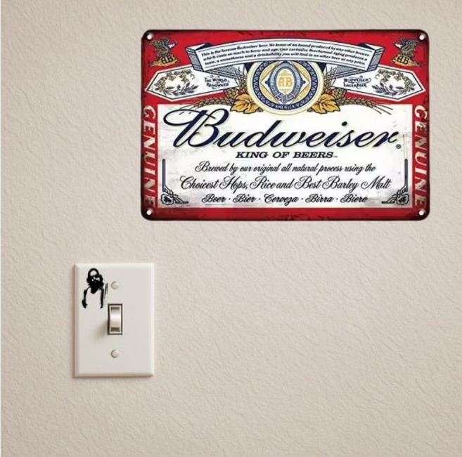 BUDWEISER KING OF BEERS TIN SIGN (20X30 CM)