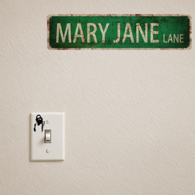 MARY JANE LANE TIN SIGN (40X10 CM)