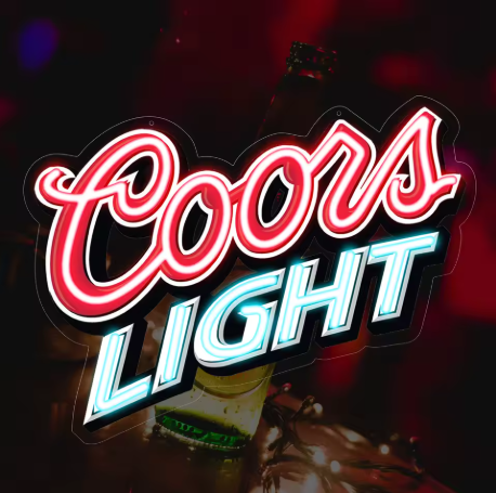 COORS LIGHT BEER LED SIGN