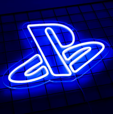 PLAYSTATION SYMBOL LED SIGN