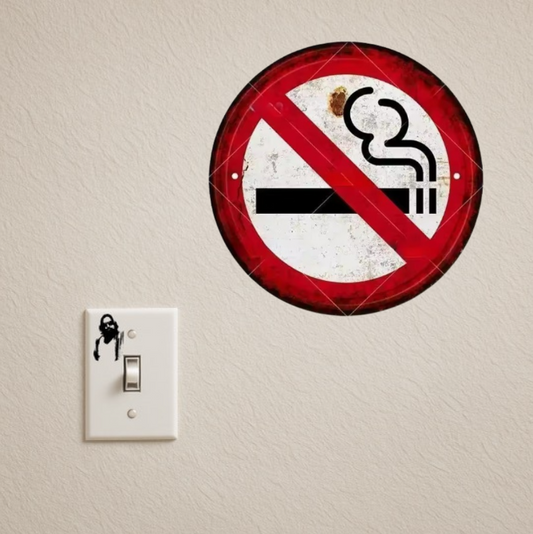 NO SMOKING TIN SIGN (20X20CM)