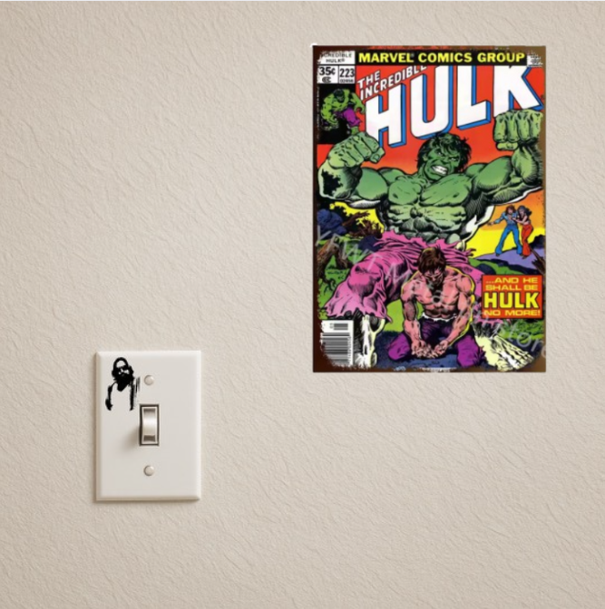 INCREDIBLE HULK COMIC TIN SIGN (20x30CM)
