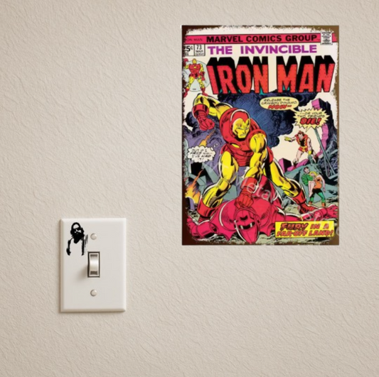 THE INVINCIBLE IRON MAN COMIC TIN SIGN (20X30CM)