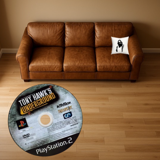 TONY HAWKS UNDERGROUND PLAYSTATION GAME DISC RUG/CARPET