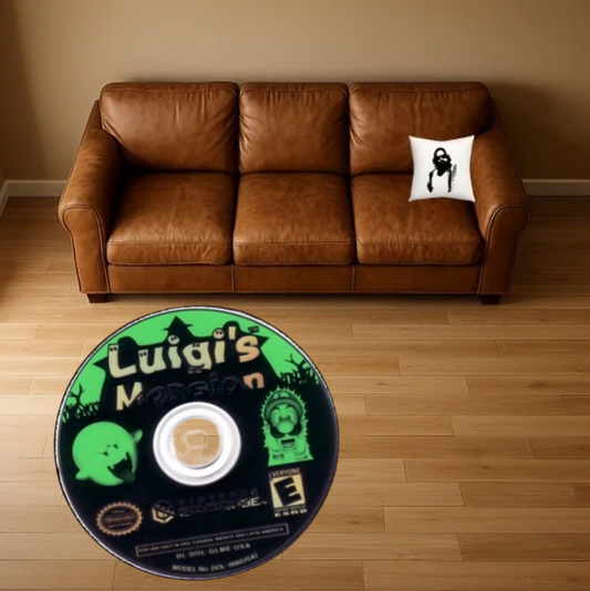 NINTENDO LUIGIS MANSION GAME DISC RUG/CARPET