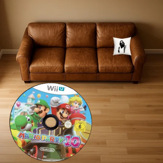 WII U MARIO PARTY 10 GAME DISC RUG/CARPET