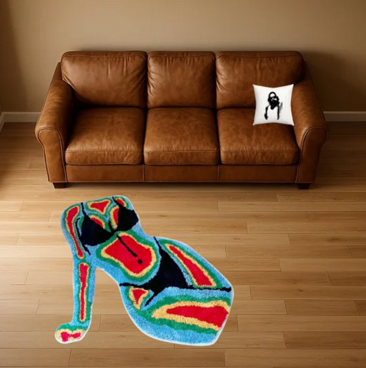 INFARED BIKINI GIRL RUG/CARPET (88x80CM)