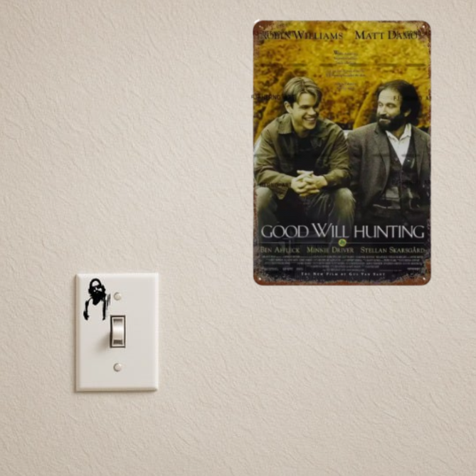 GOOD WILL HUNTING TIN SIGN (20X30 CM)
