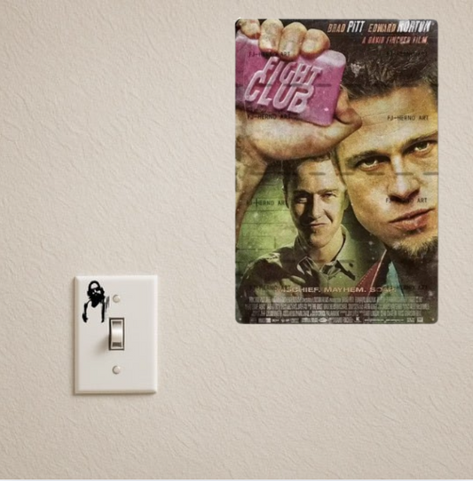 FIGHT CLUB TIN SIGN (20X30 CM)