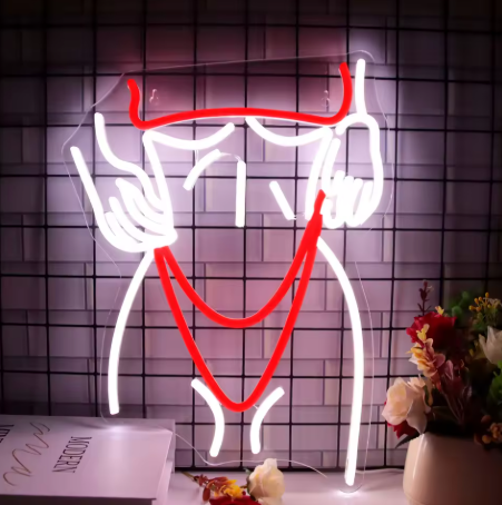 WOMAN BODY LED SIGN