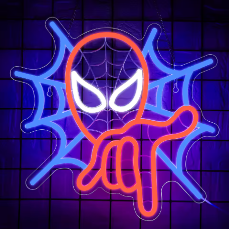 SPIDERMAN WEB LED SIGN