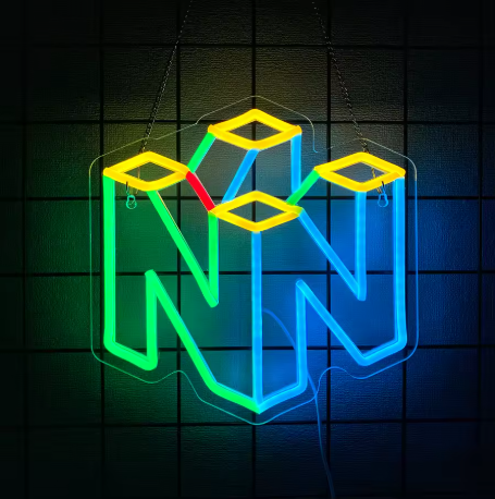 NINTENDO CUBE LED SIGN