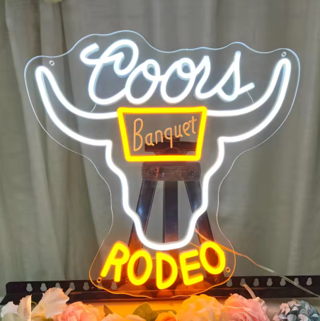 COORS BANQUET RODEO LED SIGN
