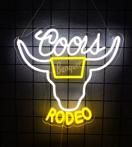 COORS BANQUET RODEO LED SIGN