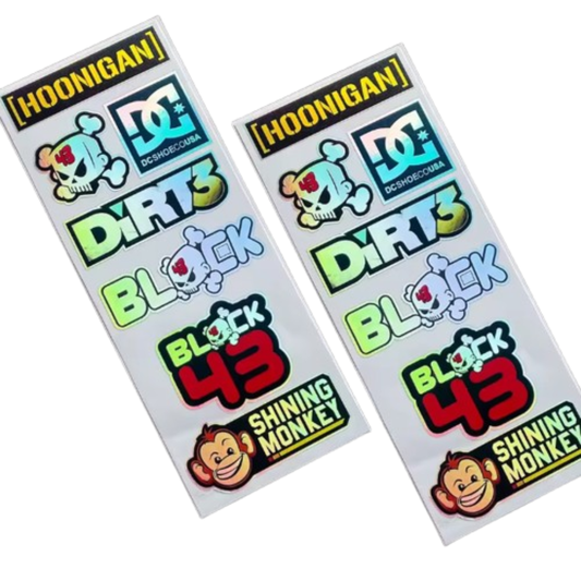 DIRTBIKE/RACECAR DC SHOES HOONIGAN KEN BLOCK DECALS
