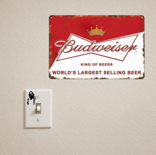 BUDWEISER KING OF BEERS TIN SIGN (20x30 CM)